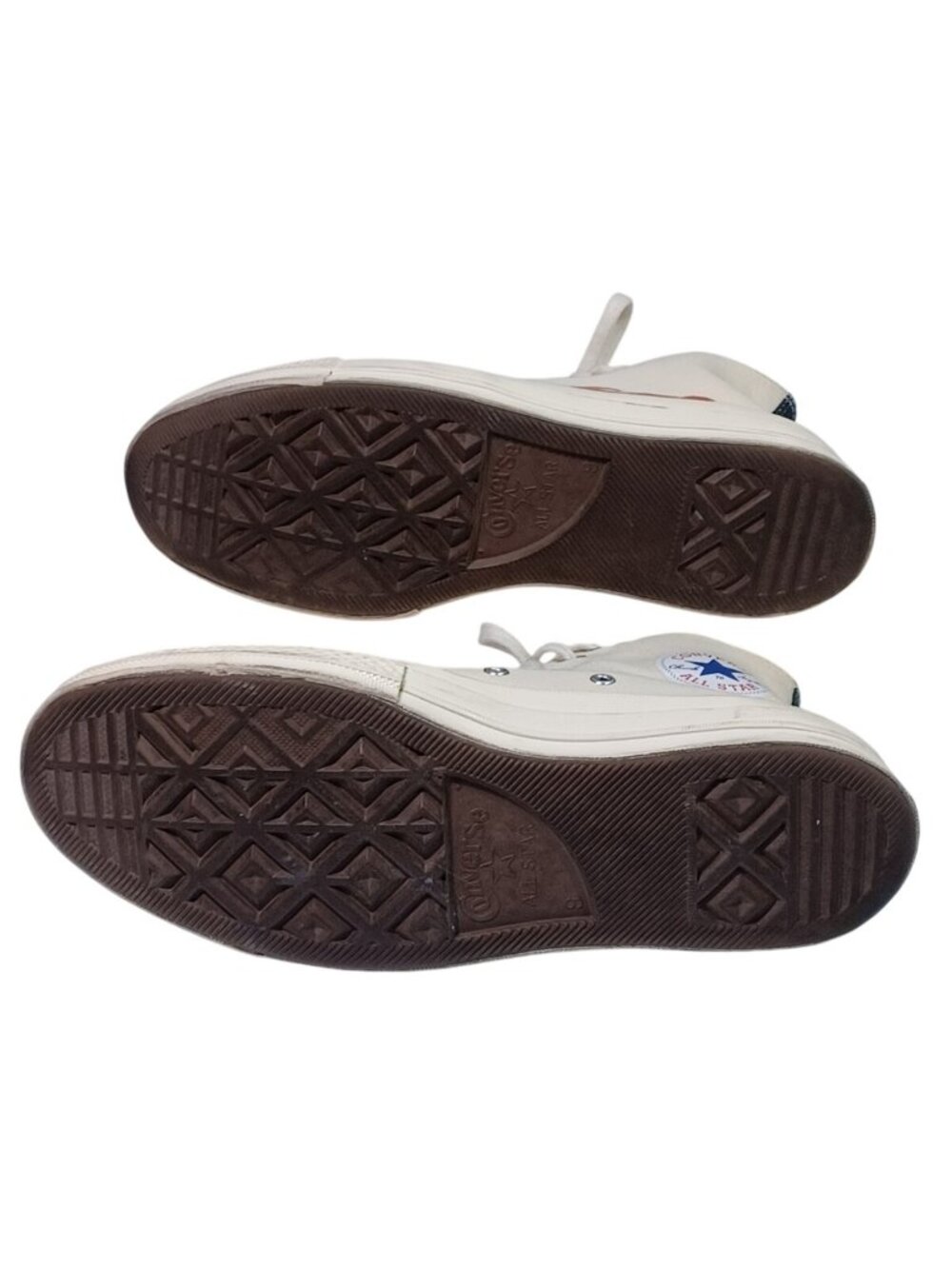 CDG CONVERSE X COMME DES GARCONS PLAY Heart Hi Sneaker 150205C - White 9 US Men - Picture 8 of 9